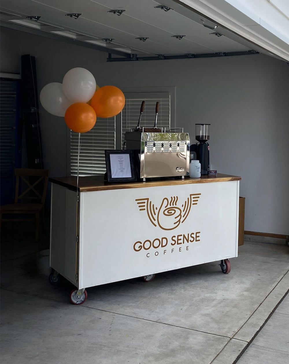 Good Sense Coffee mobile coffee cart and team in Howell, MI
