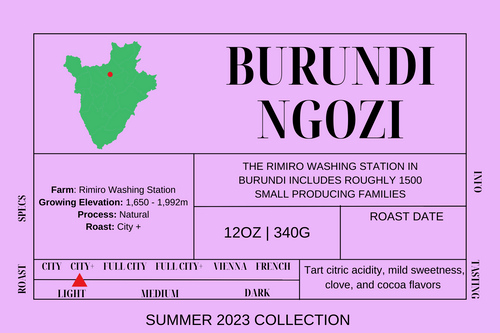 Burundi - Ngozi - SUMMER 23 Coffee