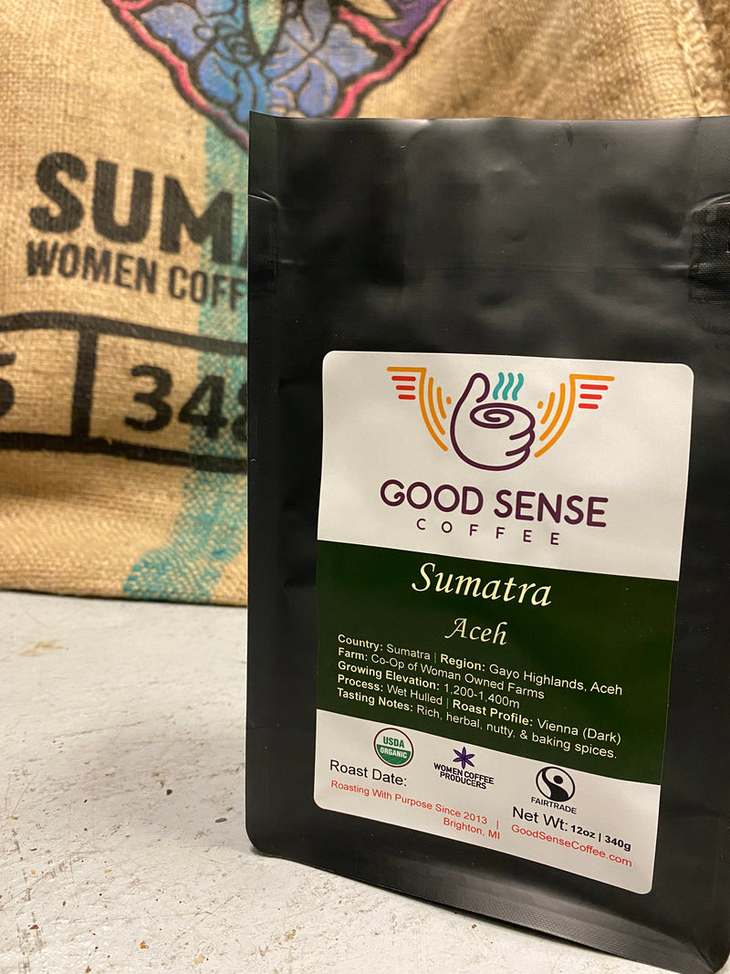 Sumatra - Aceh - Fair Trade, Organic, WCP – Good Sense Coffee